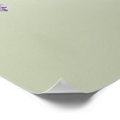 ラベフランスのンダーフローラリースセージブライダルルンチョン ポスター (角)