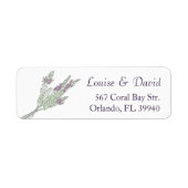 ラベフランスのンダー差出人住所ラベル ラベル (正面)