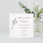 ラベフランスのンダー日付の保存招待状 招待状 (スタンド正面)