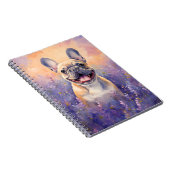 ラベフランスのンダー畑のブルドッグ ノートブック (右側)