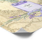 ラベフランスのンダー香水ボトル ポスター (角)