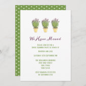 ラベフランスのンダー |引っ越し祝いパーティーパーティー 招待状 (正面/裏面)