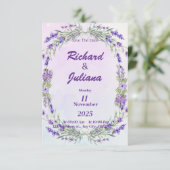 ラベフランスのン結婚ダースタイル 招待状 (スタンド正面)