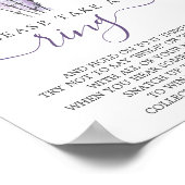 ラベミニマルンダーブライダルシャワーリングや輪ゲーム ポスター (角)