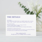 ラベミニマルンダーQRコー結婚ドの詳細 エンクロージャーカード (スタンド正面)