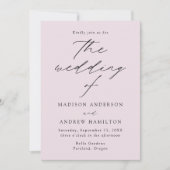 ラベモダンエレガントンダ写真結婚の 招待状 (正面)