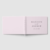 ラベモダンエレガントン結婚ダー ゲストブック (全面)