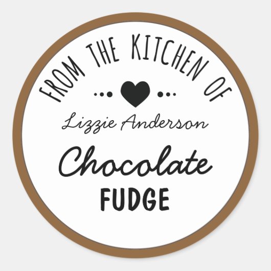 ラベモダンルのキッチンから茶色 ラウンドシール (正面)