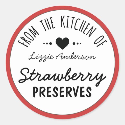 ラベモダンルの台所から赤 ラウンドシール (正面)