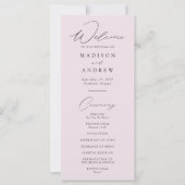 ラベモダンンエレガントダー結婚式 プログラム (正面)