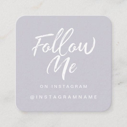 ラベモダンンダソーシャル後を追メディアMe写真 スクエア名刺 (正面)