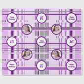 ラベモダンンダーのパタストライプーンカスタム写真 ラッピングペーパー (フラット)