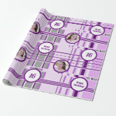 ラベモダンンダーのパタストライプーンカスタム写真 ラッピングペーパー (アンロールド)