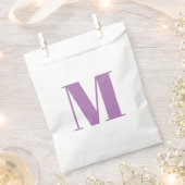 ラベモダンンダーカスタムホワイトモノグラムイニシャルシック フェイバーバッグ (クリップ留めされた状態)