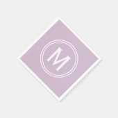 ラベモダンンダーカスタムラウンドフレーミングモノグラム スタンダードカクテルナプキン (角)