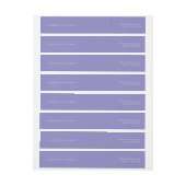 ラベモダンンダーパープル差出人住所 ラップアラウンドラベル (シート)