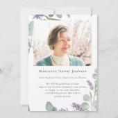 ラベモダンンダーフローラお祝い 招待状 (裏面)