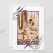 ラベモダンンダーフローラ | モノグラム結婚写真 招待状 (裏面)