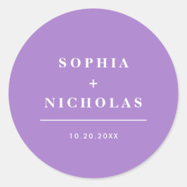 ラベモダンンダーミニマルエレガント結婚式 ラウンドシール