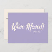 ラベモダンンダー引っ越しました移動告知 ポストカード (正面/裏面)
