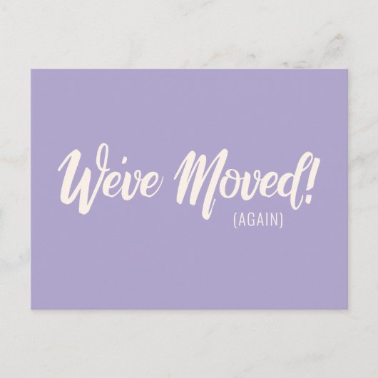 ラベモダンンダー引っ越しました移動告知 ポストカード (正面)