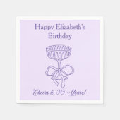 ラベモダンンダー応援30年誕生日ナプキン スタンダードカクテルナプキン (正面)