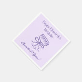 ラベモダンンダー応援30年誕生日ナプキン スタンダードカクテルナプキン (角)