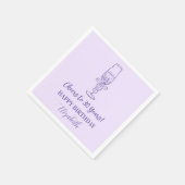 ラベモダンンダー応援30年誕生日ナプキン スタンダードカクテルナプキン (角)