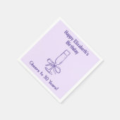 ラベモダンンダー応援30年誕生日ナプキン スタンダードカクテルナプキン (角)