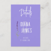 ラベモダンンダー結婚の詳細QRコード エンクロージャーカード (正面)