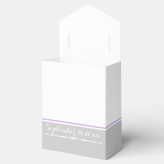 ラベモダンンダー,グレー,白ヴィンテージの結婚式 フェイバーボックス (オープン)