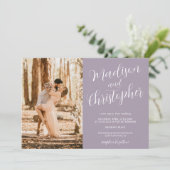 ラベモダンンダーQrの名前結婚3枚 招待状 (スタンド正面)