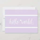 ラベモダンンパープルハローワールドフォトコラージュ 案内状 (裏面)