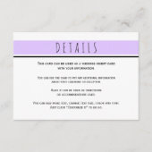 ラベモダンンパープ結婚リン詳細 エンクロージャーカード (正面)