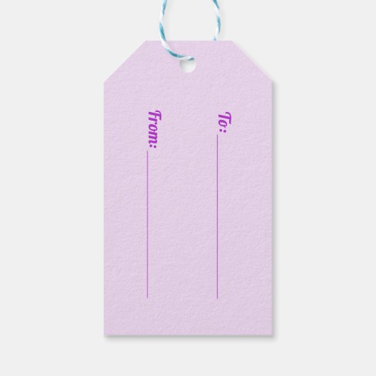 ラベモダンンピンクのパタストライプーン ギフトタグ (裏面)