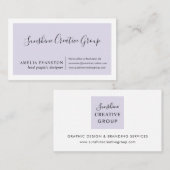 ラベモダンンミニマルダーパープル 名刺 (正面/裏面)