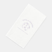 ラベモノグラムのンダ結婚ーのナプキン (コーナー)