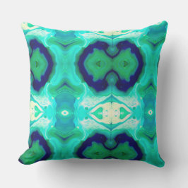 ラベラターコイズとブルー2アウトドアアクセント枕 アウトドアクッション