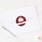 ラベルからクリスマスサンタクロース ラウンドシール (封筒)