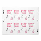 ラベルからピンクかわいいクリスマスプレゼントのギフトラベル ラベル (フルシート)