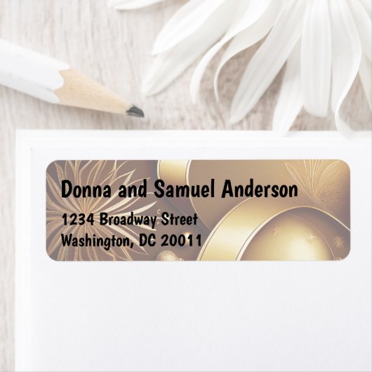 ラベルからホリデーレターへ写真 – ゴールデンモーメント ラベル (インサイチュ)