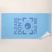 ラベルしない ビーチタオル (正面)