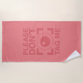 ラベルしない ビーチタオル (正面)