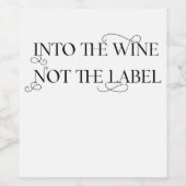 ラベルではなくワインに ワインラベル (シングルラベル)