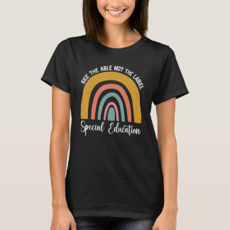 ラベルではなく能力を見て 特別支援教育 自閉症 Tシャツ