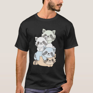 ラベルなしフラグ プライドマンス LGBTQ たぬき Tシャツ