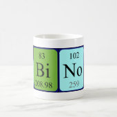 ラベルなし定期テーブル名mag コーヒーマグカップ (中央)