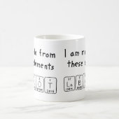 ラベルなし定期テーブル名mag コーヒーマグカップ (中央)