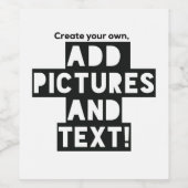 ラベルにカスタムプリントワインボトルスティック ワインラベル (シングルラベル)