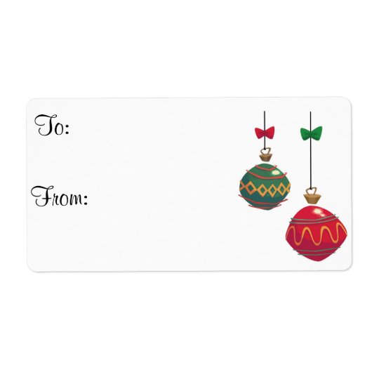 ラベルに出入するクリスマスのギフト ラベル (正面)